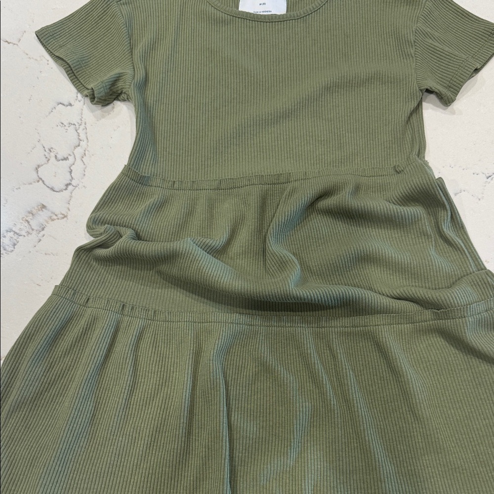 Old Navy Kids Olive Ribbed Dress